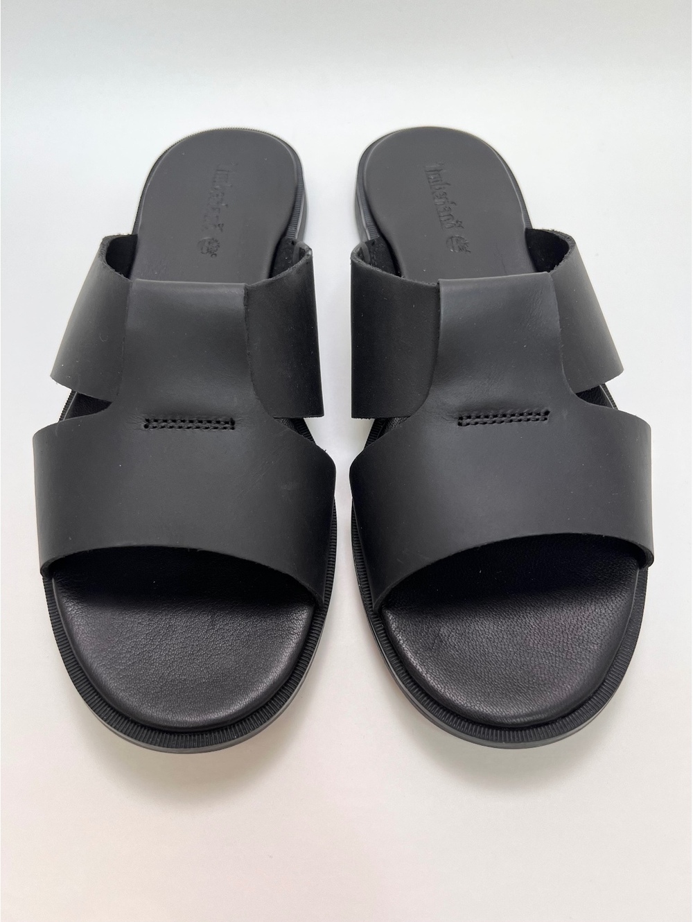 TIMBERLAND Calista Bay Women's Leather Slide Sandal Black Size 9 NEW